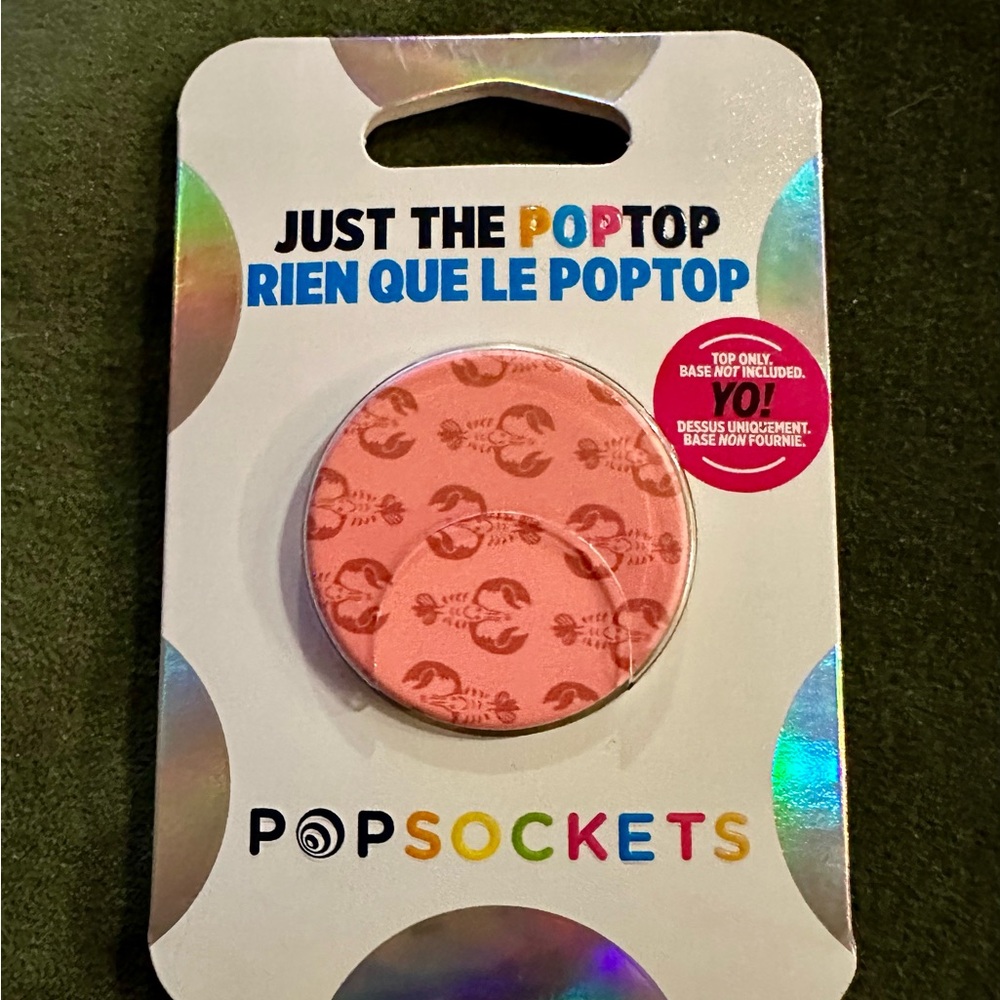 PopSocket Coral Lobster PopTop TOP ONLY Replacement - Picture 5 of 8